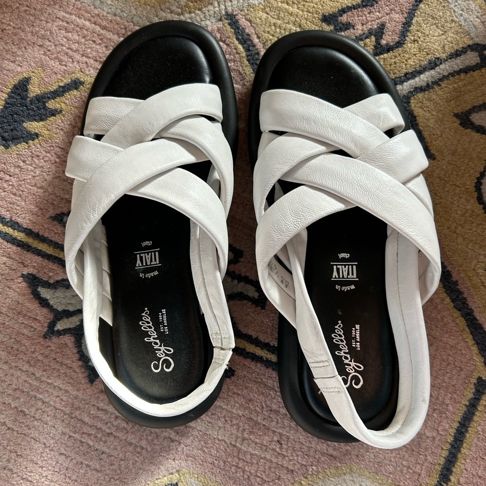 Seychelles Punchline Sandals White Size 6.5